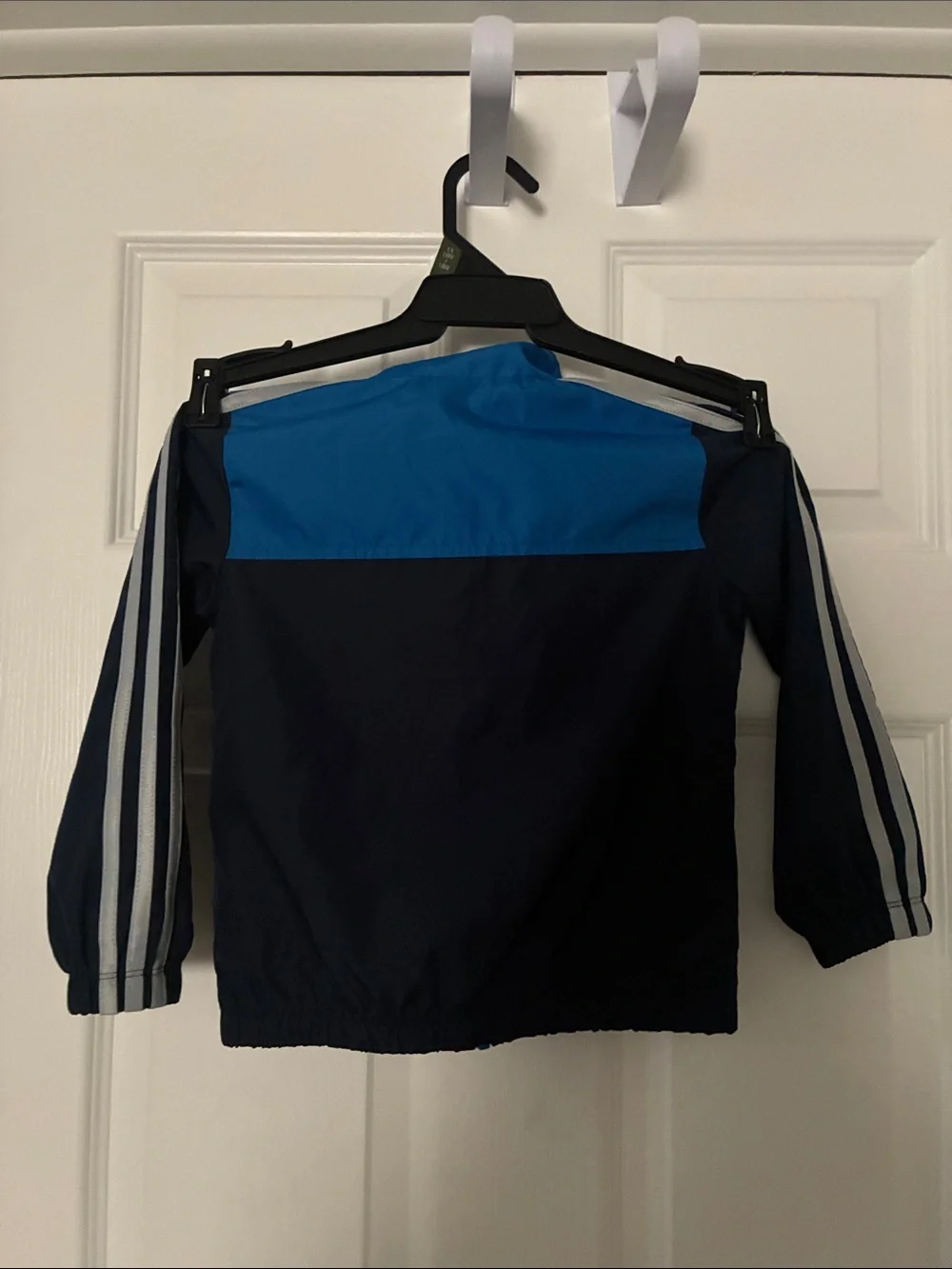 adidas Kids Blue & Navy Track Jacket with Reflective Stripes Size 2T